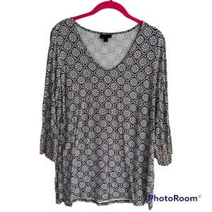 J.Jill Wearever‎ Collection Geometric Ladies Casual Career Tunic Top, M